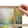 Watercolor - Natuur - Bomen - Kunst - Bloemen Light Box met batterij (Wandlamp) middel -USP_websiteprintNL