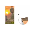 Buddha - Zonsondergang - Boeddha beelden - Planten fotobehang vinyl groot -3d