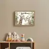 Dieren - Giraffe - Bladeren - Kinderen Light Box met batterij (Wandlamp kind) middel -sfeer2_kind