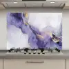 Paars - Modern - Marmer - Abstract keuken achterwand spatscherm klein -3d_website