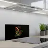 Bloemen - Vaas - Kleurrijk keuken achterwand spatscherm klein -3d_schuin