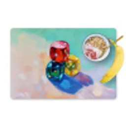 Dobbelstenen - Kleurrijk - Getallen - Stipjes Placemat vinyl groot -zzzproduct_Kitchenyeah-website