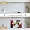 Modern - Abstract - Geometrisch - Rood - Industrieel keuken achterwand spatscherm klein -voor_na_FR