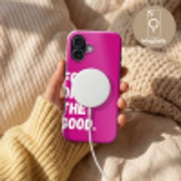 Focus on the good - Roze - Simple Toughcase MagSafe Apple iPhone 17 klein -USP_MagsafeV