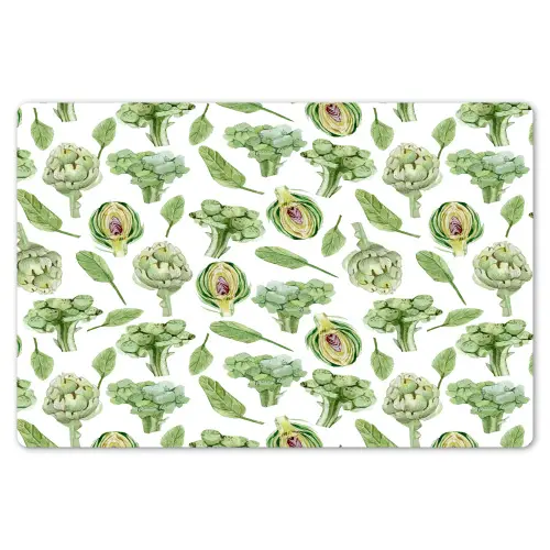 Groene - Groente - Broccoli - Artisjokken Placemat vinyl groot 368 -zzsfeer1_Kitchenyeah-website