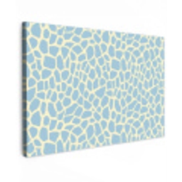 Giraf - Modern - Blauw Tuinposter op houten frame 2 cm dik klein 845 -3d