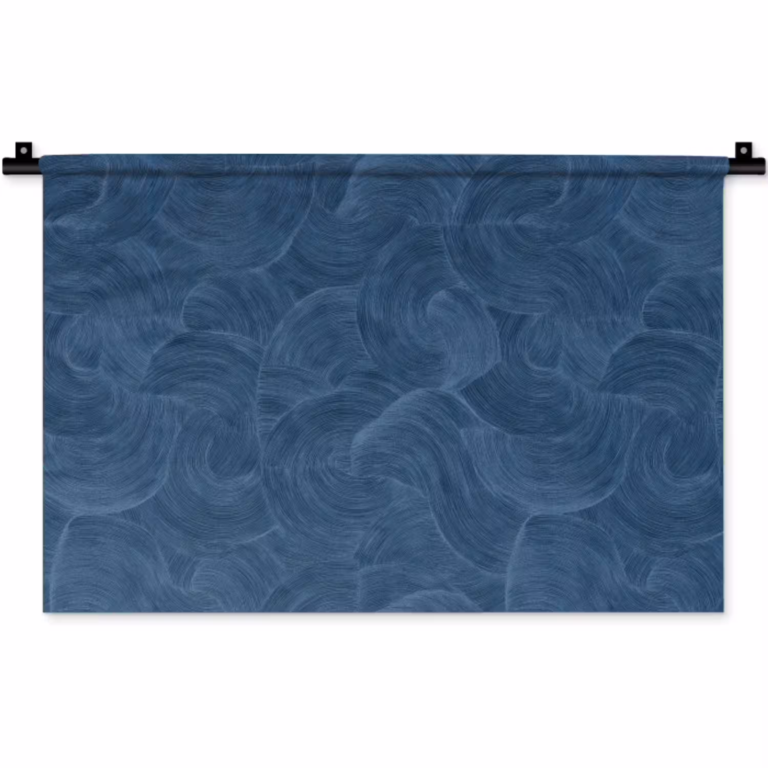Golven - Textuur - Patroon - Blauw Wandkleed katoen klein 269 -zz3d