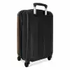 Bruine slangenhuid met symmetrische schubstructuur NBS - Handbagage koffer - Volwassenen Unisex middel -achterkant