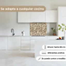 Waaierstructuren - Beige - Vezeltextuur keuken achterwand 2 middel 865 -sfeer4_ES