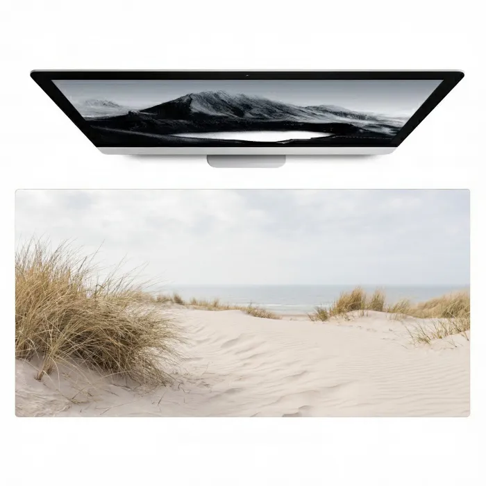 Wolken - Duinlandschap - Zand Muismat XXL klein -zzz3d