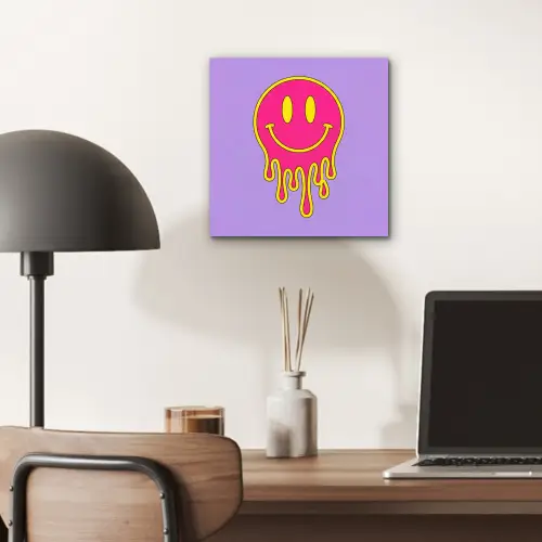 Smiley - Drip - Neon aluminium wit klein -sfeer5
