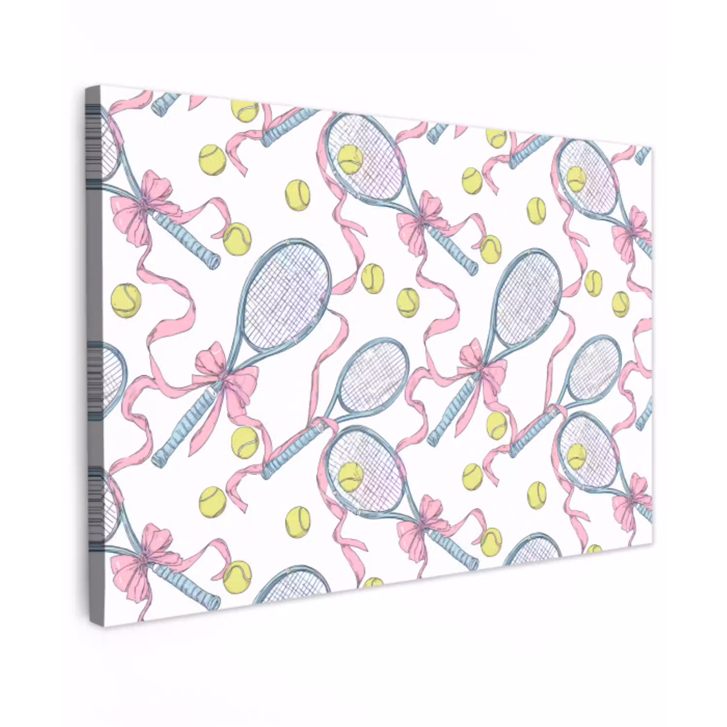 Tennis - Strikken - Kleurrijk canvas 2cm klein 34 -z3d