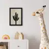 Cactus - Subtiel - Groen fotolijst zwart zonder passe partout klein -usfeer4_kinderkamer