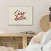 Ciao bella - Rood - Wit - Minimalistisch PET vilt klein -sfeer3