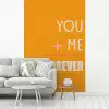 Oranje - Love - Valentijn fotobehang vinyl groot -woonkamer