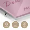 Eat me out don't stress me out - Roze - Handgeschreven plexiglas 5mm klein -wsfeer2_DE