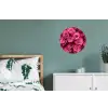 Rozen - Pink - Bloem Wandcirkel aluminium klein -slaapkamer