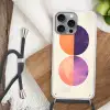 Abstract - Cirkels - Paars Hoesje iPhone 16 Pro Max met koord klein -sfeer4