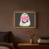Neon - Letters - Vintage - Vrouw Light Box met batterij (Wandlamp) middel -sfeer4