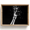 Champagne - Zwart - Spetters - Popping Dienblad Rechthoek middel -z3d_shopping