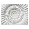 Schelp - Spiraal - Wit muismat rubber klein -3d