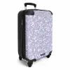 Vintage bloemenpatroon - Lichtpaars NBS - Handbagage koffer - Kinderen Unisex middel -productfoto_3d