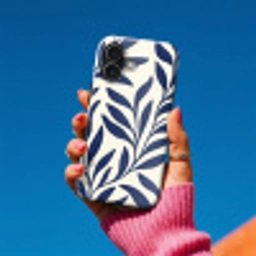 Bladeren - Klimop - Donkerblauw Toughcase MagSafe Apple iPhone 17 klein -Sfeer1V