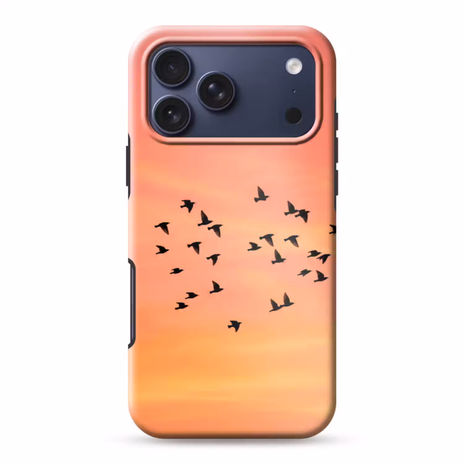 Telefoonhoesje Toughcase - Zwerm - Vogels - Oranje