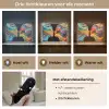 Kunst - Kleurrijk - Vrouw - Art - Abstract - Gezichten Light Box met batterij (Wandlamp) middel -USP_lichtkleurNL