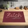 Bitch please - Rood - Blauw Inductie beschermer vinyl 3mm klein -sfeer5