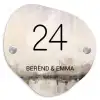 Geschilderd - Klassiek Naambord Organisch middel -3d