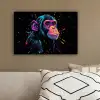 Aap - Verf - Neon - Kleur canvas 2cm klein -sfeer3