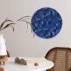 Vloeiend - Verfstrepen - Kleuren Wandcirkel plexiglas klein 852 -sfeer4