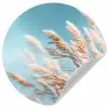 Siergras - Wind - Lichtbruin Wandcirkel behangsticker klein -3d