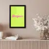Groen - Roze bonjour - Retro fotolijst zwart zonder passe partout klein -sfeer5