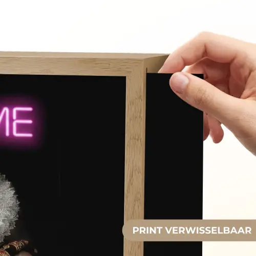 Portret - Humor - Neon Light Box met batterij (Wandlamp) middel -USP_websiteprintNL