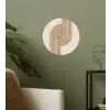 Symmetrische bocht - Koperkleurig Wandcirkel behangsticker klein -sfeer2