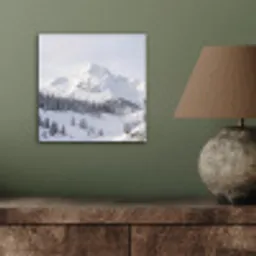 Berg - Sneeuw - Winter - Natuur - Wit aluminium wit klein -sfeer2