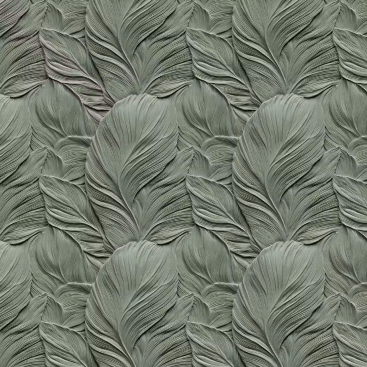 Behang - Bladeren - Textuur - Groen