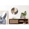 Raster - Halve cirkels - Contrast Wandcirkel aluminium klein -kantoor