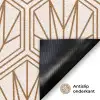 Geometrisch - Patroon - Beige Deurmat klein 898 -antislip_NL