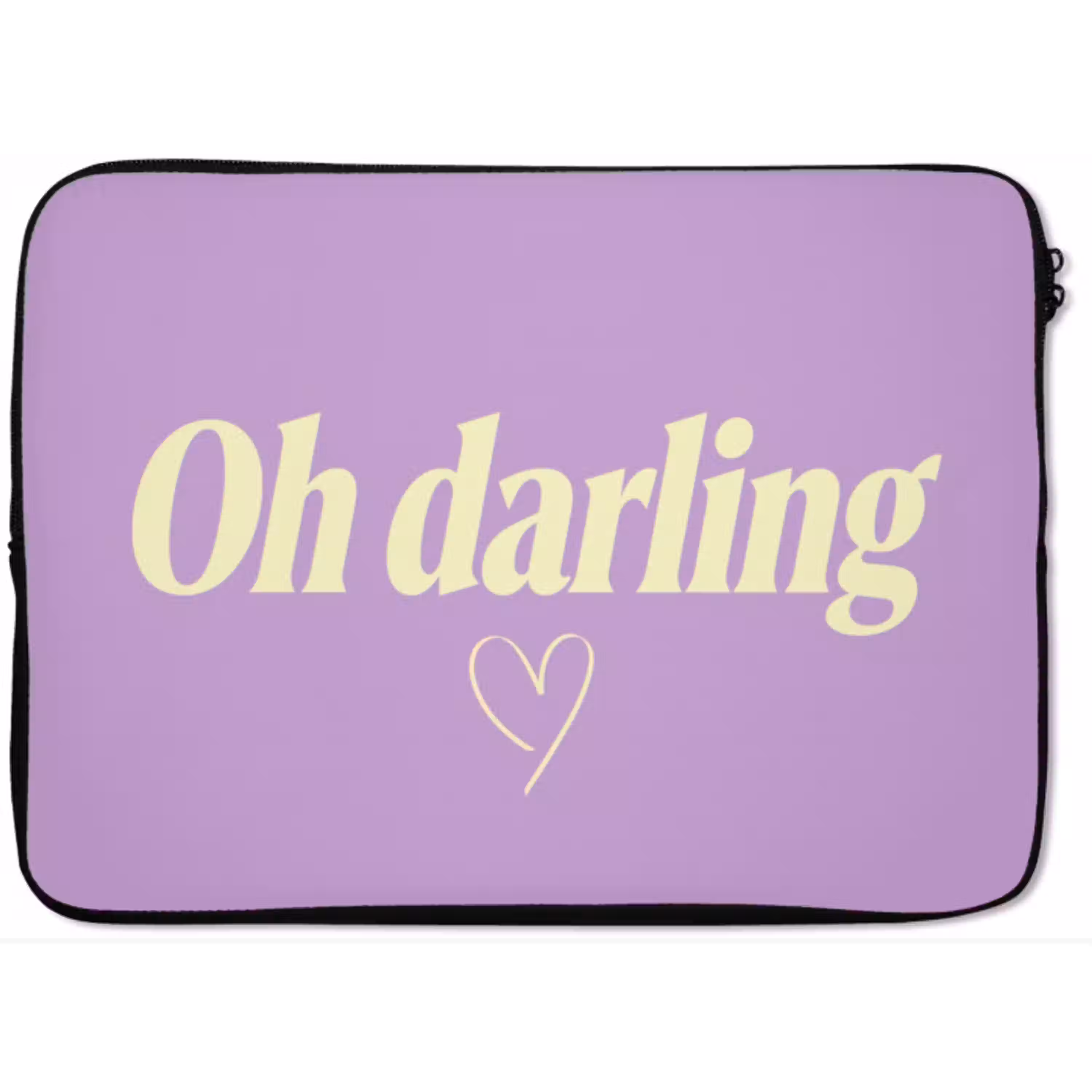 Oh darling - Hart - Paars laptophoes neopreen klein -zkaufland3dotto