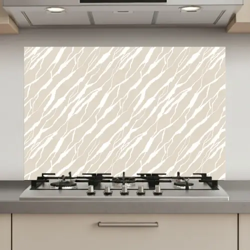 Beige - Wit - Patroon - Structuur keuken achterwand spatscherm klein 900 -3d_website