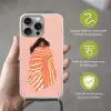 Meisje - Deken - Gestreept - Oranje Hoesje iPhone 16 Pro Max met koord klein -sfeer2_NL