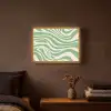 Zebrapatroon - Groen - Retro Light Box met batterij (Wandlamp) middel -sfeer4