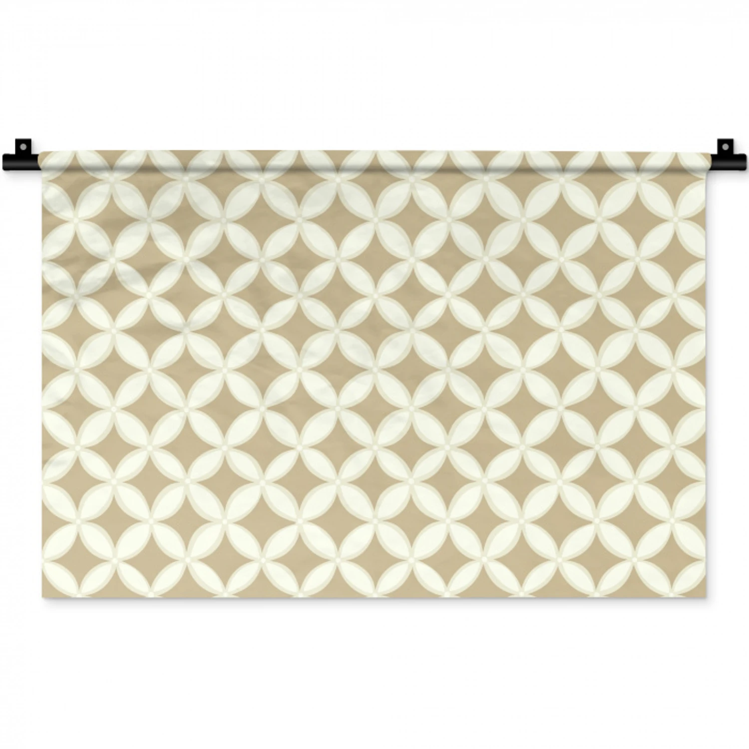 Symmetrisch - Motief - Beige Wandkleed katoen klein 269 -zz3d