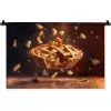 Appel - Taart - Warm - Eten Wandkleed katoen klein -zz3d