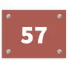 Terracotta - Traditioneel Naambord Rechthoek middel -3d