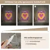 Tie dye - Hartvorm - Vlammen - Paars Light Box met kabel (Kinderlampje) klein -USP_dimbaarNL