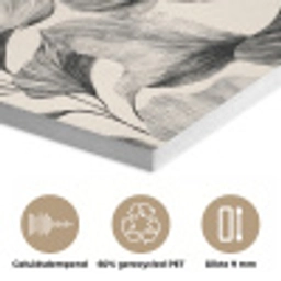 Botanisch - Bladeren - Zwart PET vilt klein 837 -closeup_NL